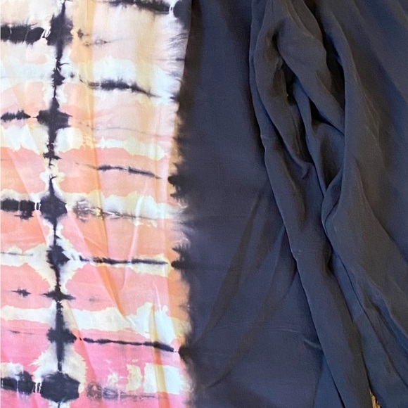 Gypsy 05 silk tie dye long sleeve top. Size L - Picture 7 of 10